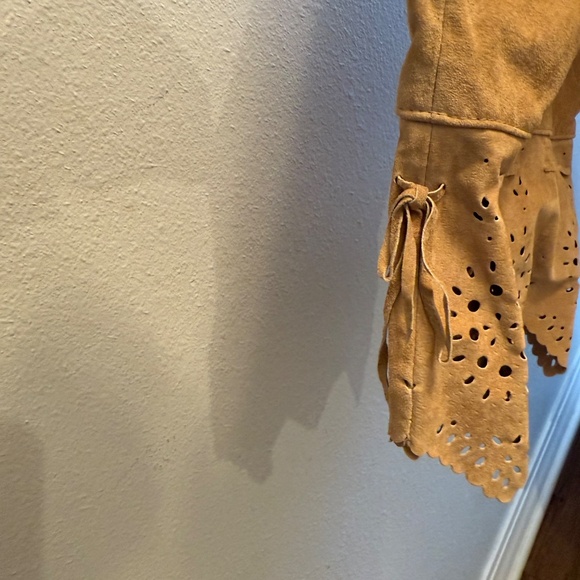 Dennis Basso boho penny lane suede jacket - Picture 5 of 8